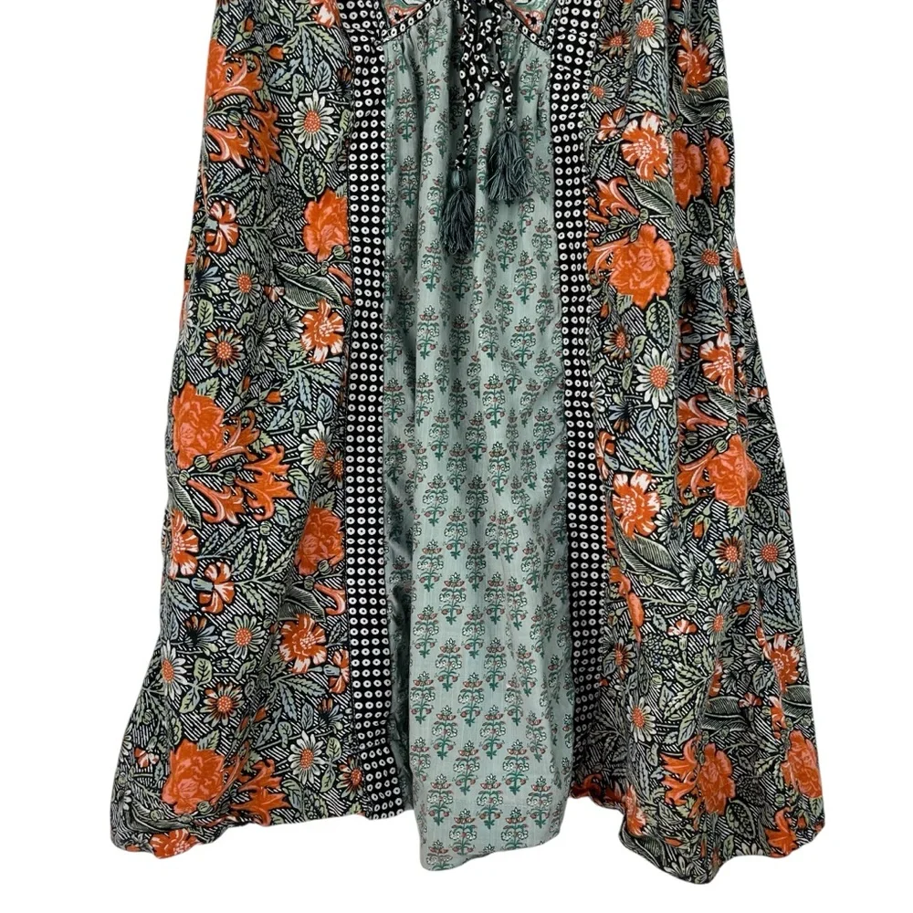 By Anthropologie Astrid Tunic Dress Flutter Sleeve Boho Floral Peasant Style SM - Picture 3 of 12